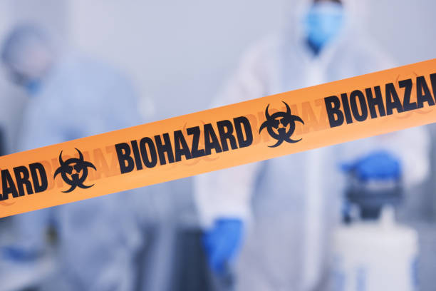 Professional Biohazard Cleanup technician working in Lake Panasoffkee, FL